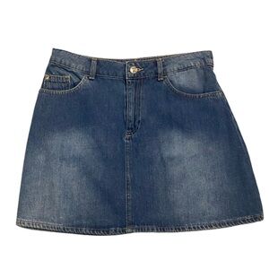 H&M Divided Blue Denim Mini Skirt